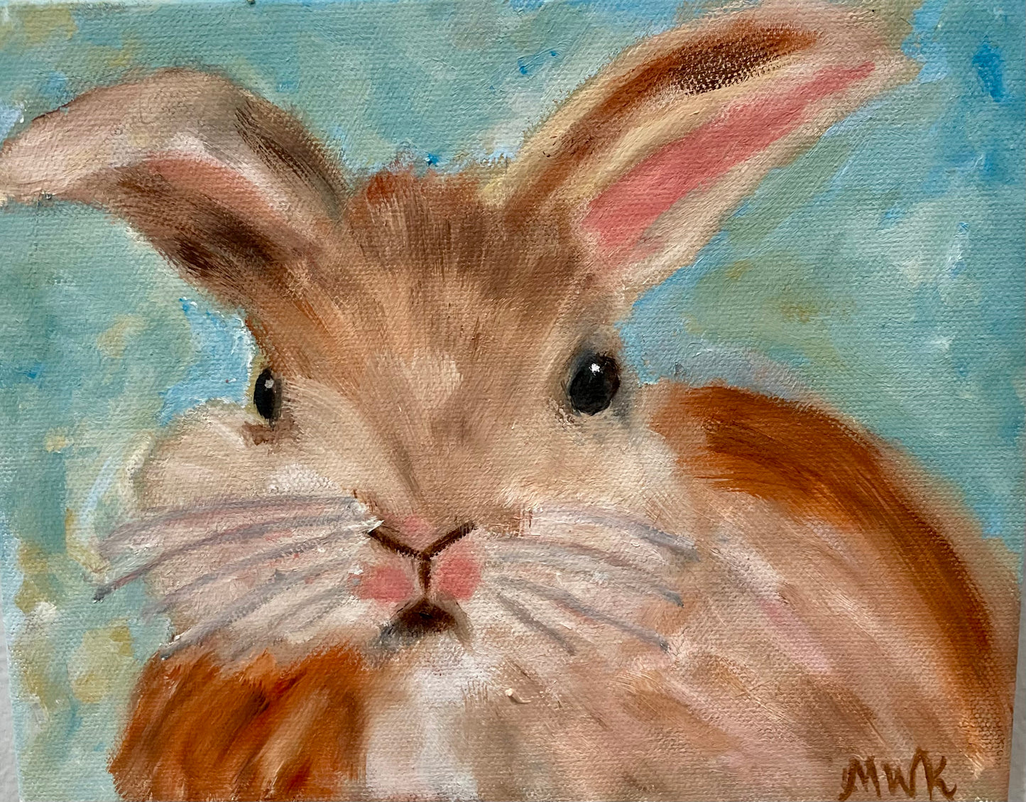 Bunny Portrait on Paper, Carlos